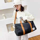 Unisex Oxford Fitness Handbag Waterproof Gym Bag Separation Shoes Multifunction
