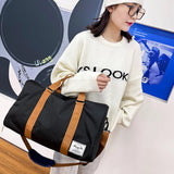 Unisex Oxford Fitness Handbag Waterproof Gym Bag Separation Shoes Multifunction