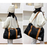 Unisex Oxford Fitness Handbag Waterproof Gym Bag Separation Shoes Multifunction