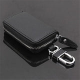 Unisex PU Leather Car Key Wallets Organizer Zipper Key Case Pouch Bag