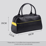 Unisex PU Leather Travel Handbags Large Capacity Luggage Bags