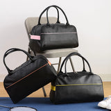 Unisex PU Leather Travel Handbags Large Capacity Luggage Bags