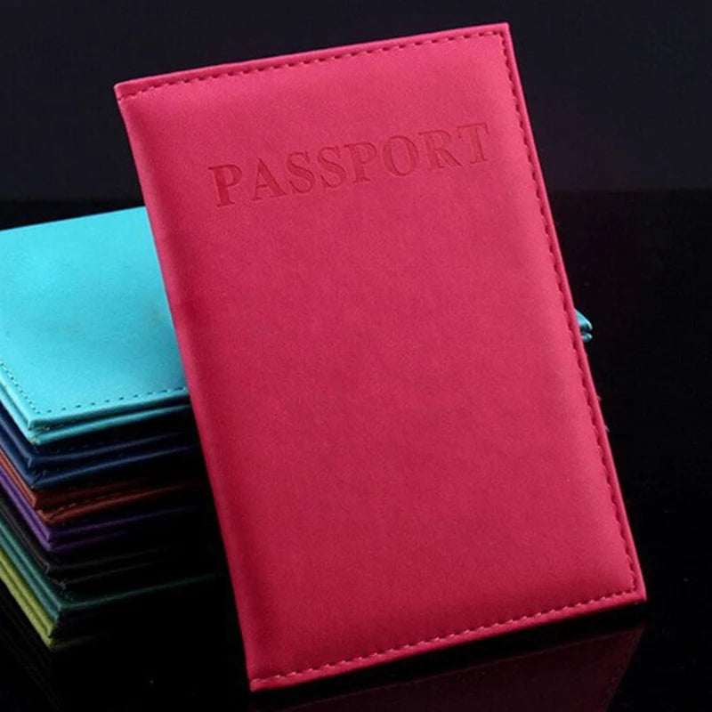 Unisex Waterproof PU Leather Passport Cover Multi-colour