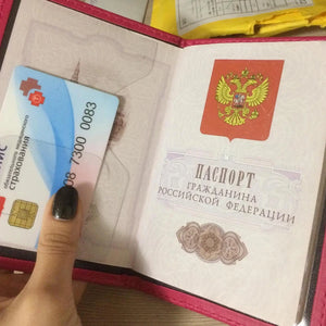 Unisex Waterproof PU Leather Passport Cover Multi-colour