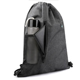 Unisex Portable Drawstring Bag Oxford Students Backpack Waterproof