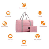 Foldable Duffle Pack Handbag Flamingo Pattern Tote Bags