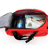 Unisex Solid Gym Bag with Shoe Storage & Handles