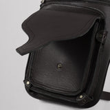 Retro Rubber Satchel Bag Crossbody Shoulder Handbag Messenger Travel