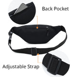 Unisex Red Waterproof Waist Bag Fanny Pack for Running Sport