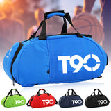 Unisex Shoes Storage Travel Large Capacity Nylon Solid Sport Gym Bag