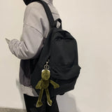 Solid Hiking Backpack Unisex Shoulder Backpack Casual
