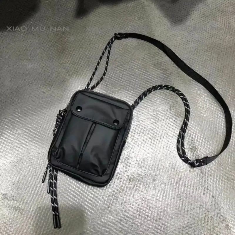 Unisex Nylon Shoulder Bag Soft Casual Crossbody Phone Bag