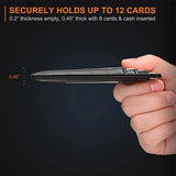 RFID Blocking Leather Wallet Slim Front Pocket Unisex