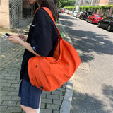 Sporty Style Neon Green Messenger Shoulder Bag