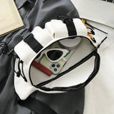 Unisex Street Casual Chest Bag Canvas Women Men Zipper Fanny Bum Belt Pouch