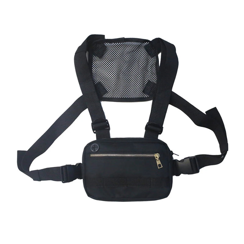 Unisex Streetwear Chest Rig Bag Hip Hop Pouch Tactical Belt Bag