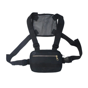 Unisex Streetwear Vest Chest Rig Hip Hop Pouch Bag