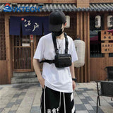 Unisex Streetwear Vest Chest Rig Bag Oxford Cloth Waistcoat Hip Hop Pouching Bag