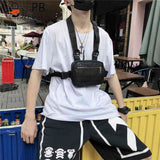 Unisex Streetwear Chest Rig Bag Hip Hop Pouch Tactical Belt Bag