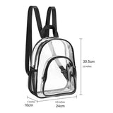 Unisex Transparent Student Backpack Large Capacity School Bag