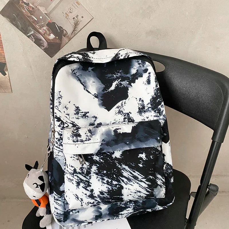 Graffiti Forest Backpack Large Capacity Schoolbag