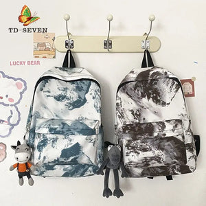 Graffiti Forest Backpack Large Capacity Schoolbag