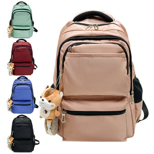 Unisex Teenager Backpack Students Schoolbag College Shoulders Bag Junior High Sc