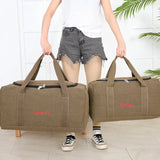 Unisex Vintage Canvas Travel Bag Large Capacity Duffel Hand Luggage Bag