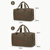 Unisex Vintage Canvas Travel Bag Large Capacity Duffel Hand Luggage Bag