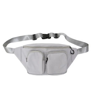 Unisex Waist Bag Fanny Pack Multi-pocket Casual Belt Bags