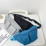 Unisex Waist Bag Fanny Pack Multi-pocket Casual Belt Bags