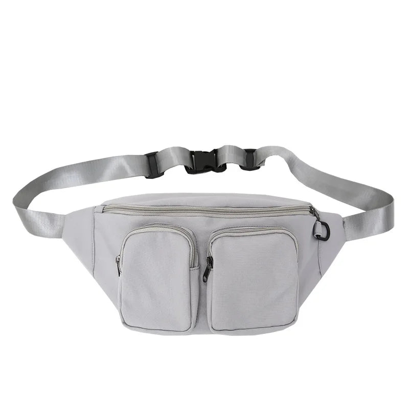 Unisex Waist Bag Fanny Pack Multi-pocket Casual Belt Bags