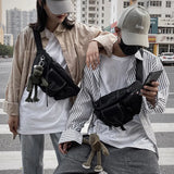 Unisex Waist Bag Tooling Fanny Pack Multifunction Streetwear Hip Hop Chest Bag