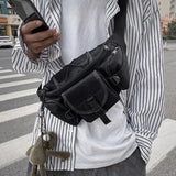 Unisex Waist Bag Tooling Fanny Pack Multifunction Streetwear Hip Hop Chest Bag
