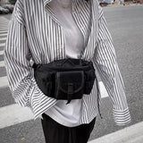 Unisex Waist Bag Tooling Fanny Pack Multifunction Streetwear Hip Hop Chest Bag