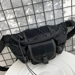 Unisex Waist Bag Tooling Fanny Pack Multifunction Streetwear Hip Hop Chest Bag