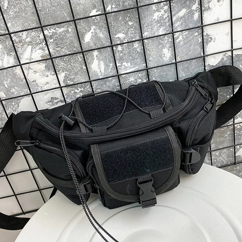 Unisex Waist Bag Tooling Fanny Pack Multifunction Streetwear Hip Hop Chest Bag