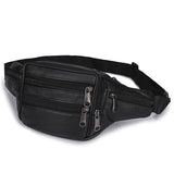 Unisex Pu Leather Waist Bag Funny Pack Hip Bum Belt Purse