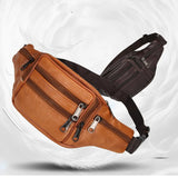 Unisex Pu Leather Waist Bag Funny Pack Hip Bum Belt Purse