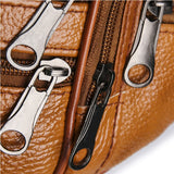 Unisex Pu Leather Waist Bag Funny Pack Hip Bum Belt Purse
