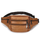 Unisex Pu Leather Waist Bag Funny Pack Hip Bum Belt Purse