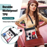 Clear PVC Crossbody Sling Purse Waterproof Stadium Approved Bag