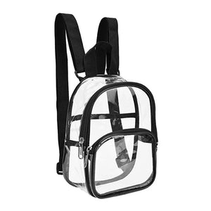 Clear Transparent PVC Backpack for Adults Women School Bags