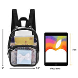 Clear Transparent PVC Backpack for Adults Women School Bags