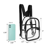 Clear Transparent PVC Backpack for Adults Women School Bags