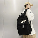 Waterproof Nylon Backpack Travel Bag for Couples School Men Women Laptop