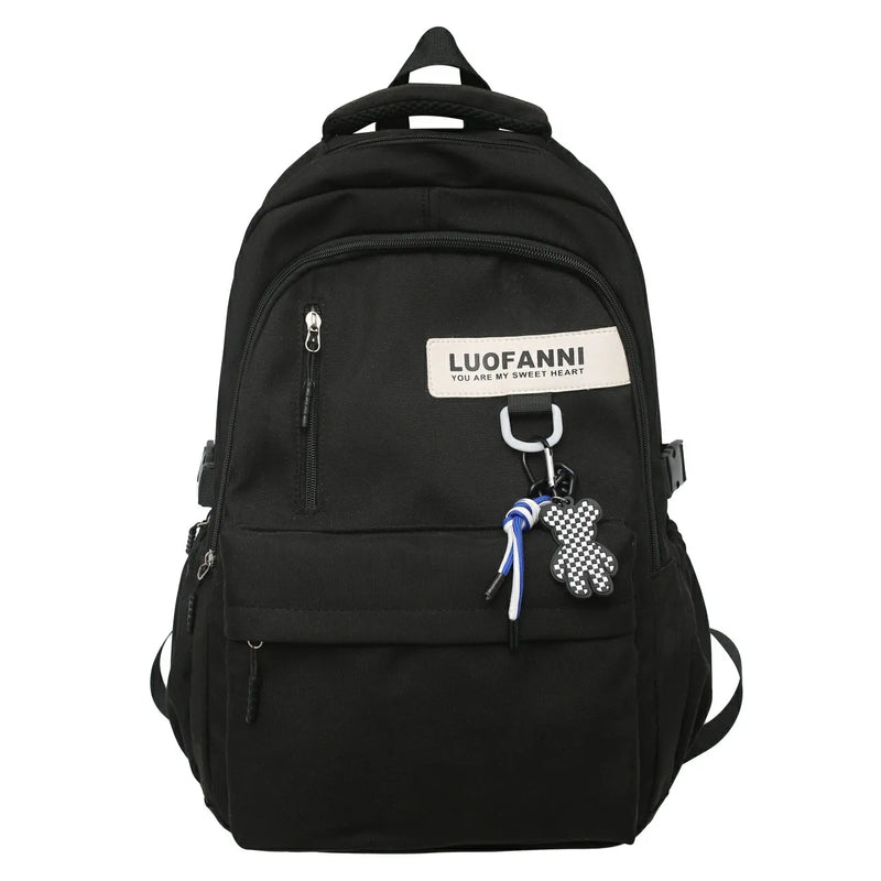 Waterproof Nylon Backpack Travel Bag for Couples School Men Women Laptop