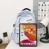 Waterproof Nylon Backpack Travel Bag for Couples School Men Women Laptop