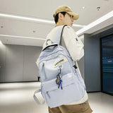Waterproof Nylon Backpack Travel Bag for Couples School Men Women Laptop