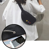 Unisex Bear Letter Print Fanny Pack Belt Travel Purse Shoulder Bag